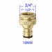 1/2" 3/4" 1" Thread Brass Garden Watering Quick Connector Adapter Copper Hose