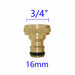 1/2" 3/4" 1" Thread Brass Garden Watering Quick Connector Adapter Copper Hose