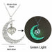 Luminous Pendant Necklace Knight Spear Arrow Glow In The Dark Pike Unisex Necklace Jewelry