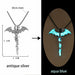 Luminous Pendant Necklace Knight Spear Arrow Glow In The Dark Pike Unisex Necklace Jewelry