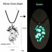 Luminous Pendant Necklace Knight Spear Arrow Glow In The Dark Pike Unisex Necklace Jewelry