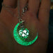 Luminous Pendant Necklace Knight Spear Arrow Glow In The Dark Pike Unisex Necklace Jewelry