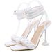 New Fashion Design Weave Women Sandals Transparent Strange High Heels Ladies Shoes