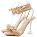 New Fashion Design Weave Women Sandals Transparent Strange High Heels Ladies Shoes