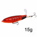 Whopper Popper 10cm/14cm Fishing Lure Artificial Bait Rotating Tail Fishing Tackle
