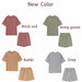 Women Short Tracksuits Two Pieces Set Leisure Outfits Oversized Cotton T-shirts High Waist Shorts