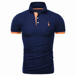 13 Colors High Quality Cotton Men Embroidery Polo Giraffe T-Shirts