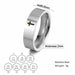 Stainless Steel Couple Rings Silver Color Supernatural Cross Wedding Bands Unisex Jewelry