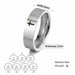 Stainless Steel Couple Rings Silver Color Supernatural Cross Wedding Bands Unisex Jewelry