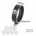 Stainless Steel Couple Rings Silver Color Supernatural Cross Wedding Bands Unisex Jewelry