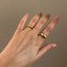 Minimalist Chunky Rings Trendy Geometric Round Circle Rings Women Wedding Jewelry
