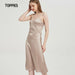 Women Satin Dress Luxury Shiny Sundress Sexy Imitation Silk Fashion Dress