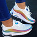 Women Casual Shoes Mesh Cushion Flat Anti-Slip Sneakers