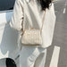 Straw Woven Bag Daisy Clip Temperament Women Shoulder Messenger Small Handbag