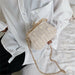Straw Woven Bag Daisy Clip Temperament Women Shoulder Messenger Small Handbag