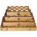 Wooden Chess Set Foldable Magnetic Large Board Portable Travel Board Game