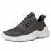 Men Shoes Breathable White Mesh Sneakers Trendy Lace-Up Lightweight Shoes