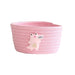Cartoon Animals Hand Woven Storage Basket Kids Toys Organizer Laundry Baskets