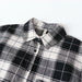 Women Shirt Plaid Oversize Turn-down Collar Leisure Fashion Loose Tops