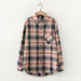 Women Shirt Plaid Oversize Turn-down Collar Leisure Fashion Loose Tops