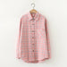 Women Shirt Plaid Oversize Turn-down Collar Leisure Fashion Loose Tops