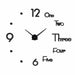 Metal 3D DIY Acrylic Mirror Wall Clock Home Decoration Modern Needle Quartz Stickers
