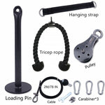 Fitness Pulley Cable System Lifting Triceps Rope Machine Workout Sports Accessories