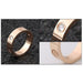 Fashion Stainless Steel Rings Crystal Stone Women Men Couple Wedding Bands