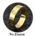 Fashion Stainless Steel Rings Crystal Stone Women Men Couple Wedding Bands