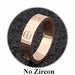Fashion Stainless Steel Rings Crystal Stone Women Men Couple Wedding Bands