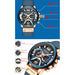 Casual Fashion Sports Watches Men Luxury Military Leather Wristwatch
