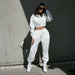Women Fashion Outfits Tracksuit Hoodies Sweatshirt & Sweatpants Casual Sportswear
