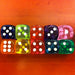 10PCS/Lot Dice Set Colorful High Quality Acrylic 6-Sided 14mm Transparent Dice