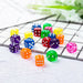 10PCS/Lot Dice Set Colorful High Quality Acrylic 6-Sided 14mm Transparent Dice