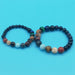 Eight Planets Natural Stone Bracelet Solar System Beads Bracelets Unisex Jewelry