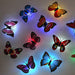 Colorful Luminous Butterfly LED Light Decorative Stickers Home Decor