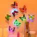 Colorful Luminous Butterfly LED Light Decorative Stickers Home Decor