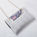 Chain Shoulder Strap Creative Newspaper Printing Bag Casual Square Crossbody Bag
