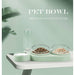 NEW Pet Dogs Cats Double Bowls High-Quality Food Water Feeder Container Dispenser