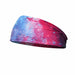 Tie Dye Cycling Yoga Sport Sweat Headband Men Women Sports Sweatband