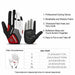 Full Finger Cycling Gloves Bicycle Gloves GEL Padded Outdoor Sport Fitness Hand-Gloves