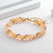 14K Gold Filled Multi-Layered Bracelet Natural Freshwater Pearl Twisted Fashion Jewelry