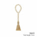Wooden Home Decoration Handmade Garland Jute Rustic Tassel Wood Bead Garlands