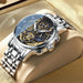 New Fashion Men's Watch Stainless Steel Luxury Waterproof  Wristwatch