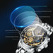 New Fashion Men's Watch Stainless Steel Luxury Waterproof  Wristwatch