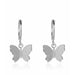 Butterfly Fashion Clip Earrings Women's Stainless Steel Double Pierced Earrings Jewelry