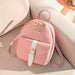 Women's Mini Backpack Luxury PU Leather Cute Graceful Small Bow-knot Leaf Bags