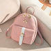Women's Mini Backpack Luxury PU Leather Cute Graceful Small Bow-knot Leaf Bags