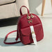 Women's Mini Backpack Luxury PU Leather Cute Graceful Small Bow-knot Leaf Bags
