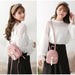 Women's Mini Backpack Luxury PU Leather Cute Graceful Small Bow-knot Leaf Bags